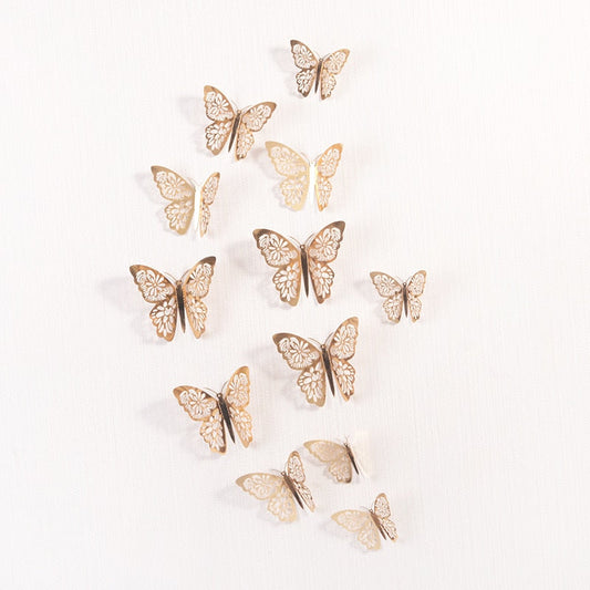 3D Butterfly Wall Decor, Removable Butterfly Stickers for Bedroom, Nursery & Party Décor