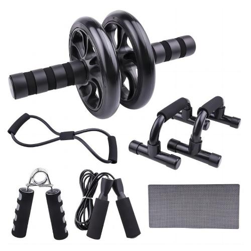 Abs Roller Wheel Kit, Core Workout Equipment for Home Gym, Ab Training & Strength Exercise