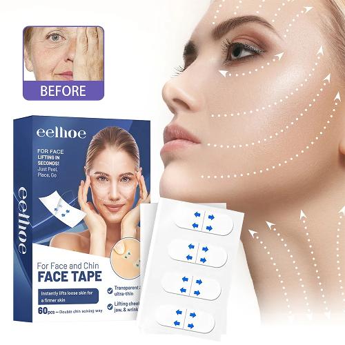 Anti-Wrinkle Beauty Stickers, Facial Smoothing Patches for Forehead, Smile Lines & Skin Care
