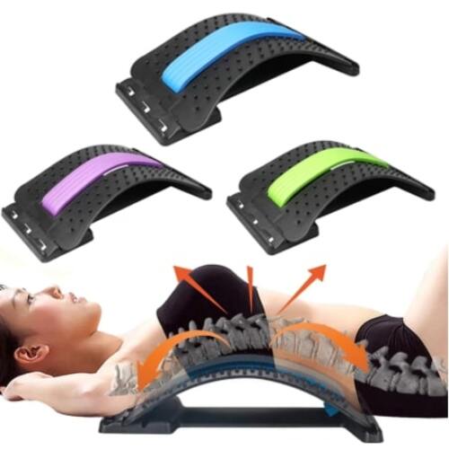 Back Massager Stretcher for Lower Back Relief, Spine Support & Muscle Relaxation